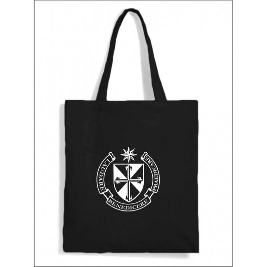 Bag: Black cotton shopper