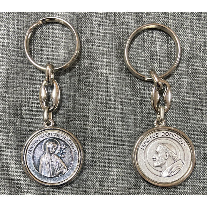 Keychain Round Silver