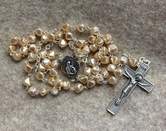 Rosary bisque pearl