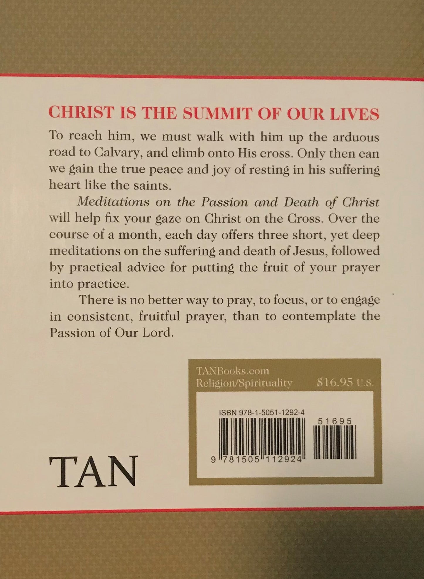 Book: Meditations on the Passion and Death of Christ