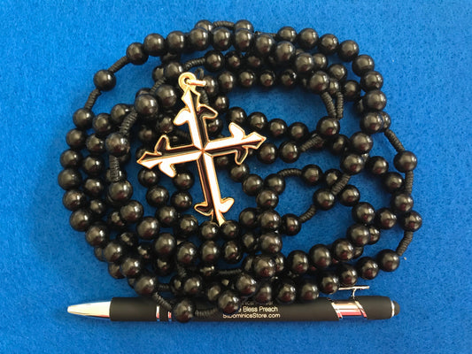 Rosary, 15 Decade Black