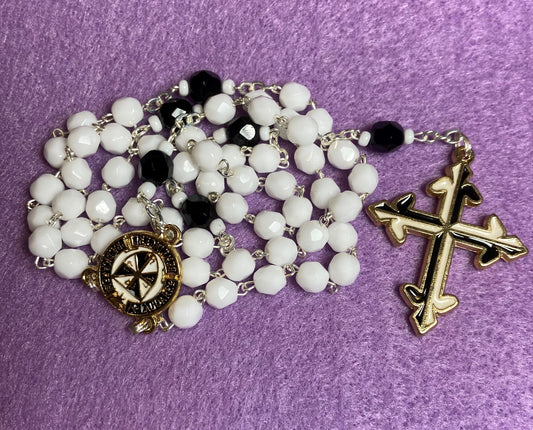 Rosary Crystal, White decades
