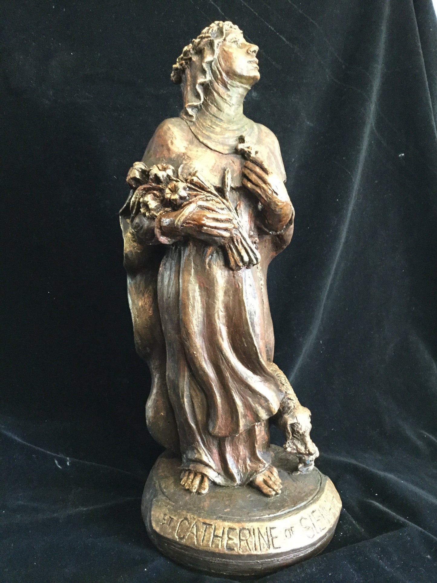 Statue: St. Catherine of Sienna/Dente 13.5"